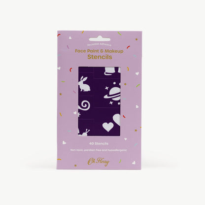 Oh Flossy - Oh Flossy Reusable Adhesive Face Paint & Makeup Stencils - Purple