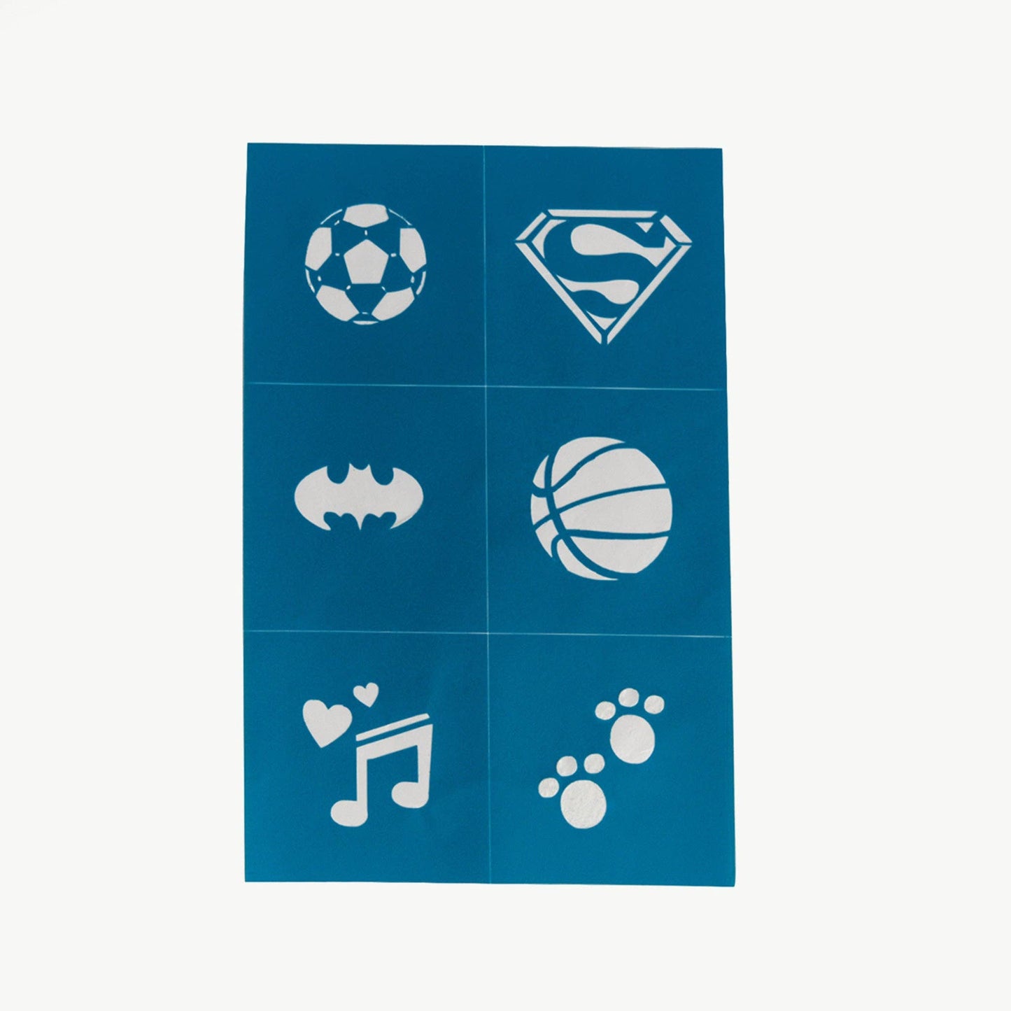 Oh Flossy - Oh Flossy Reusable Adhesive Face Paint & Makeup Stencils - Teal