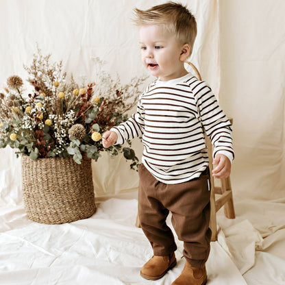 Designer Kidz - Theo Twill Pants - Chocolate