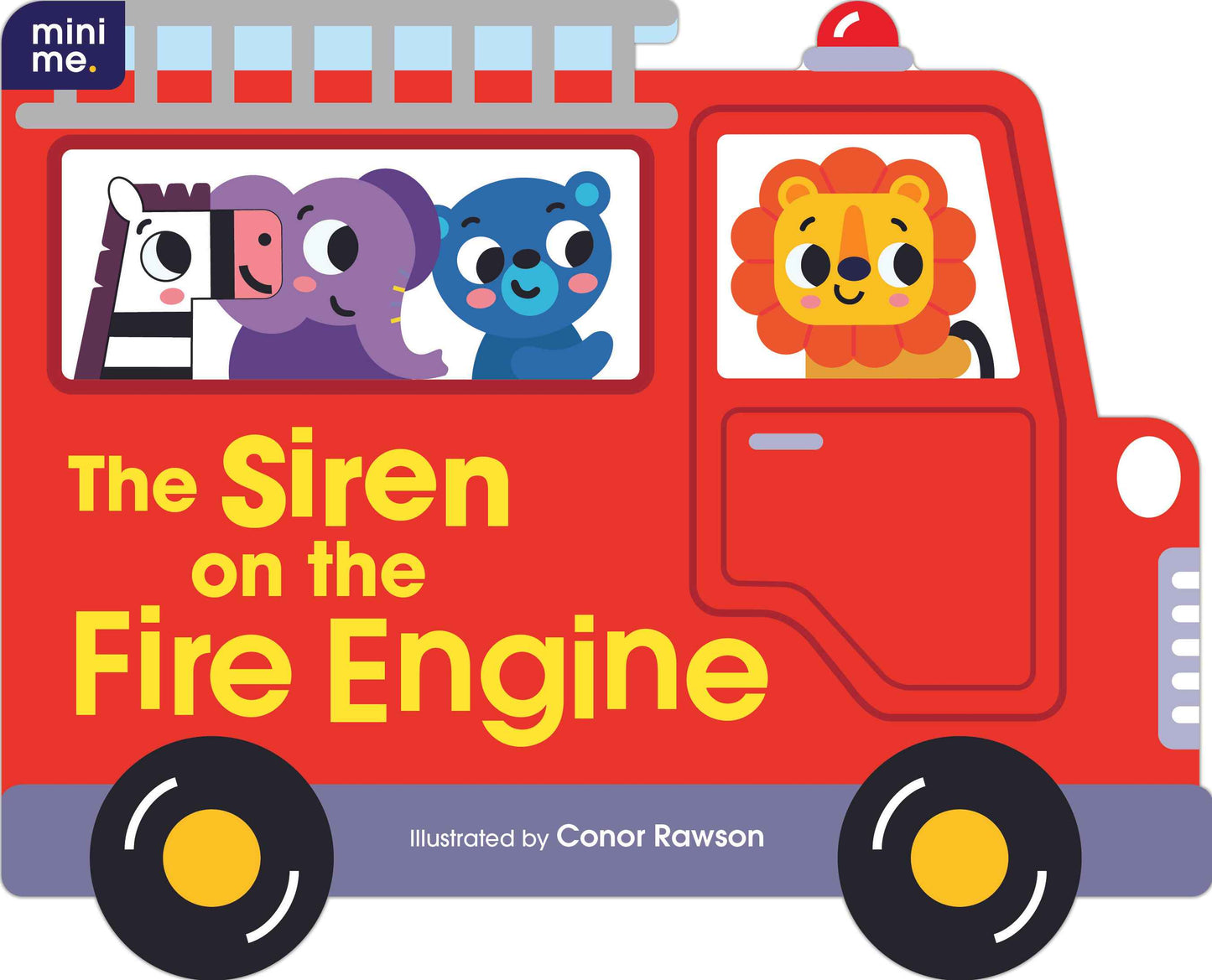 Siren on the Fire Engine shaped board book cover