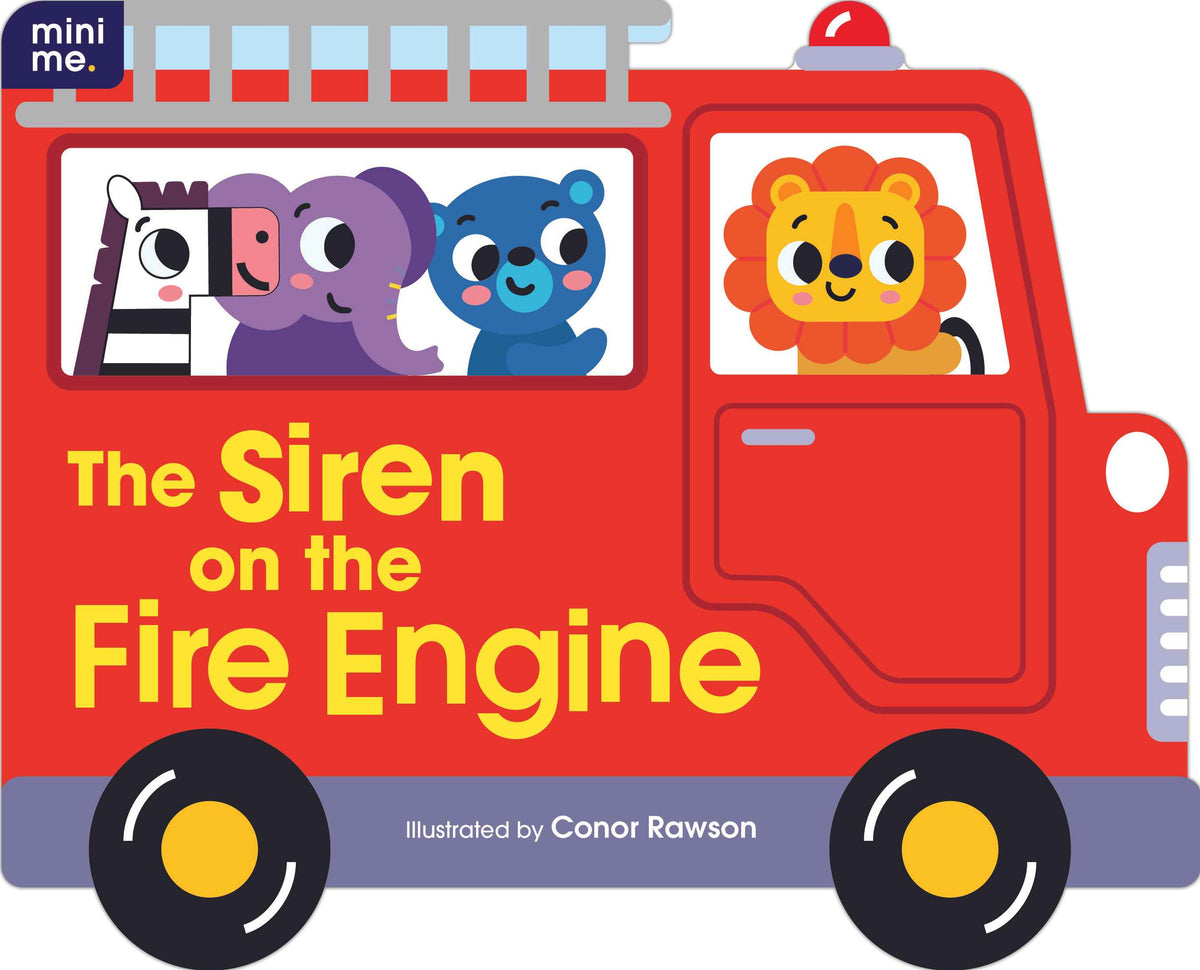 Siren on the Fire Engine shaped board book cover