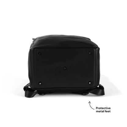 OiOi - Multitasker Nappy Backpack - Black Vegan Leather