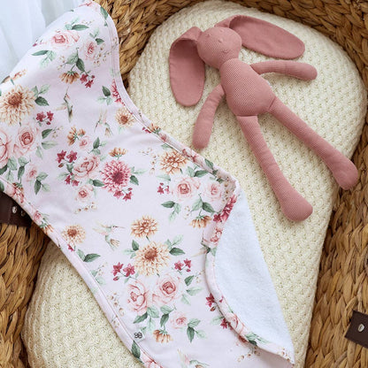 Snuggle Hunny - Birds & Blooms Organic Cotton Burp Cloth