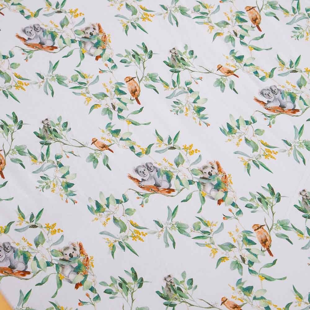 Snuggle Hunny - Eucalypt Bassinet Sheet / Change Pad Cover