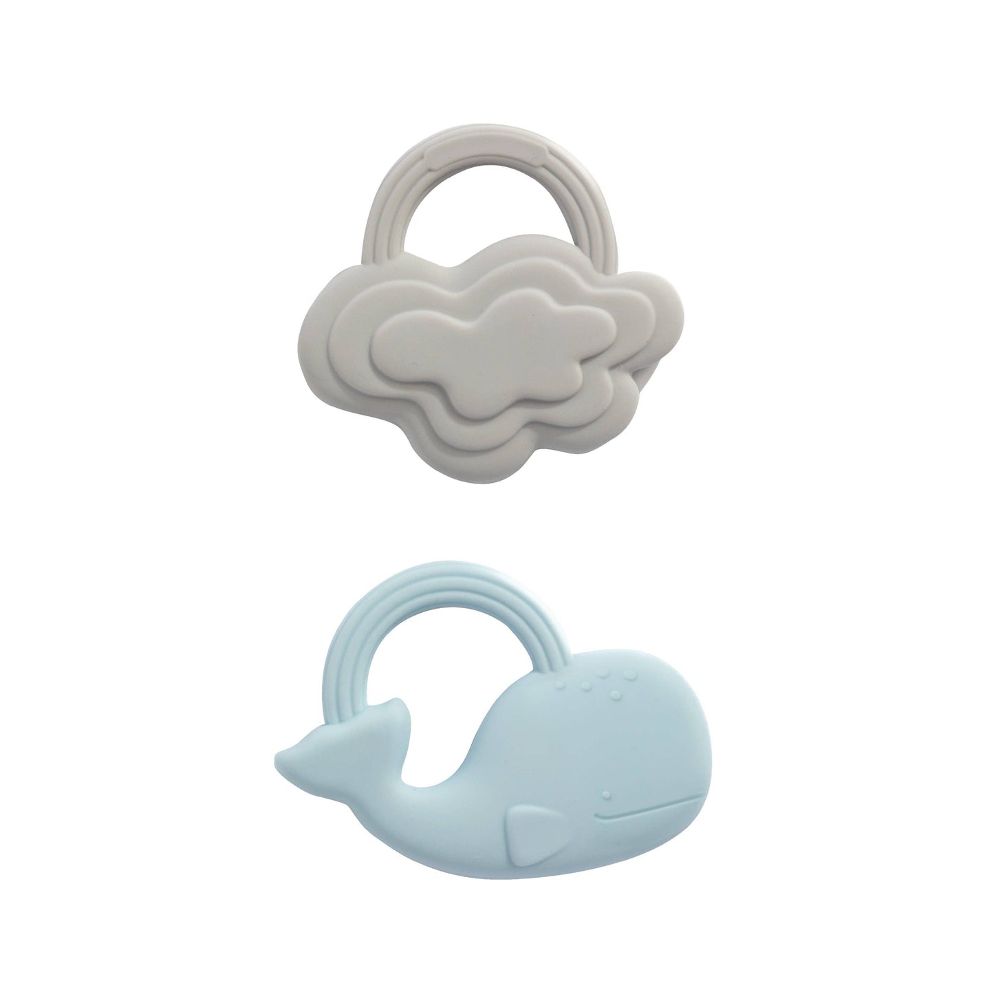 Living Textiles - 2pk Silicone Teether - Whale & Cloud