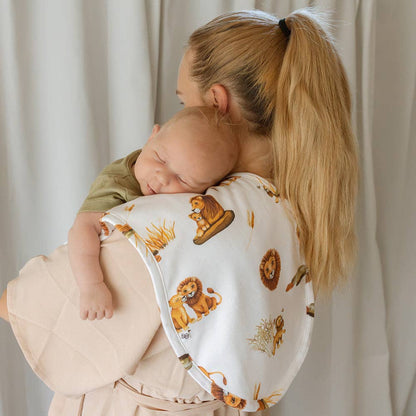 Snuggle Hunny - Lion Organic Cotton Burp Cloth