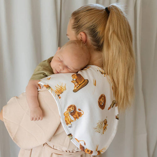 Snuggle Hunny - Lion Organic Cotton Burp Cloth