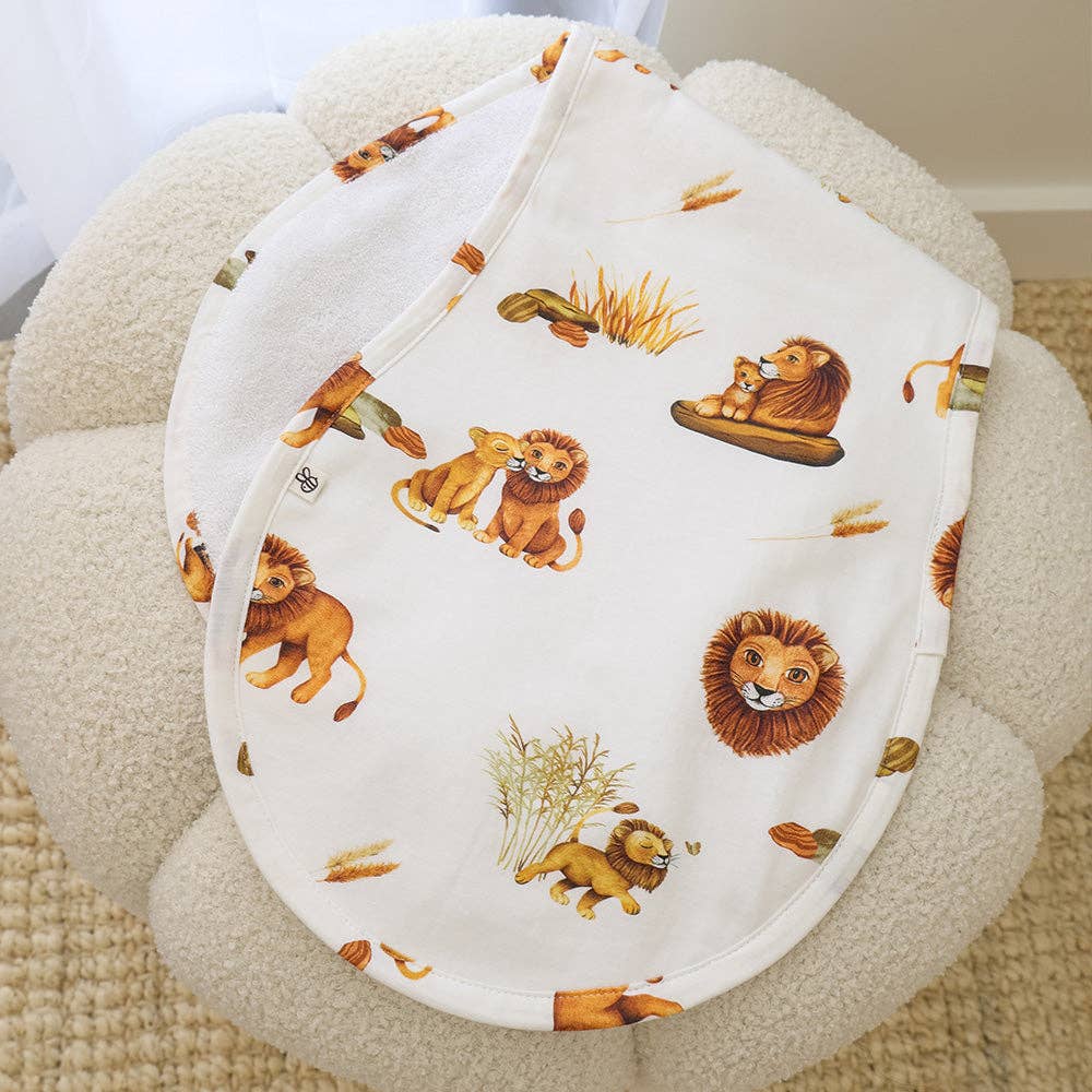 Snuggle Hunny - Lion Organic Cotton Burp Cloth