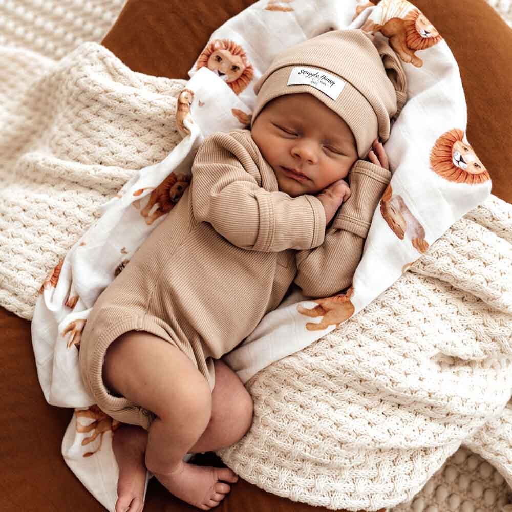 Snuggle Hunny - Pebble Long Sleeve Organic Bodysuit