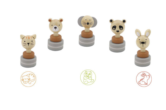 ToysLink - Wooden Animal Stamps
