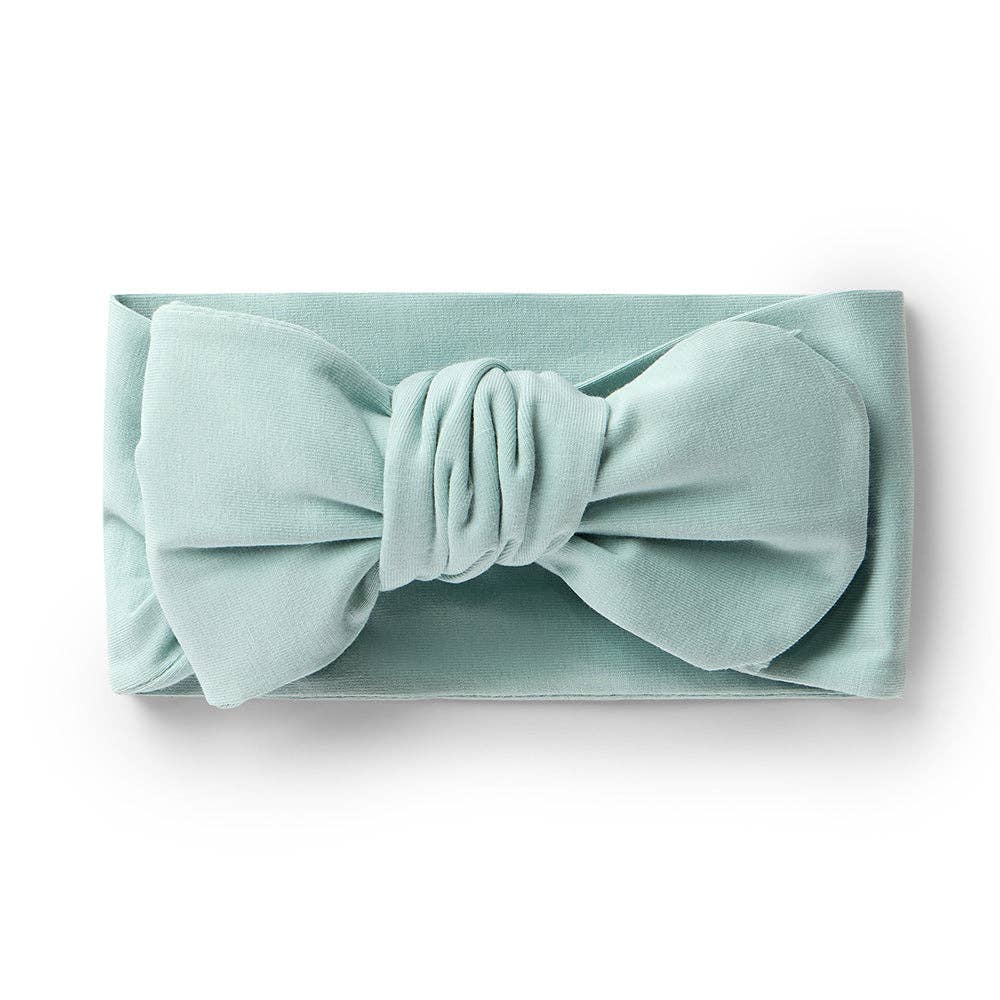 Snuggle Hunny - Sage Organic Oversized Bow