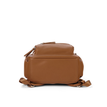 OiOi - Mini Signature Backpack - Chestnut Brown Vegan Leather