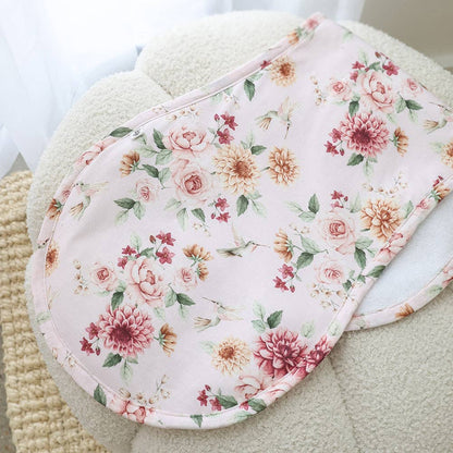 Snuggle Hunny - Birds & Blooms Organic Cotton Burp Cloth