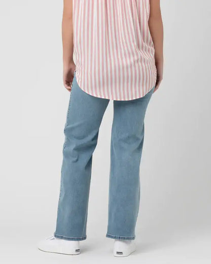 Ripe Maternity - Kyle Wide Leg Jean Light Blue