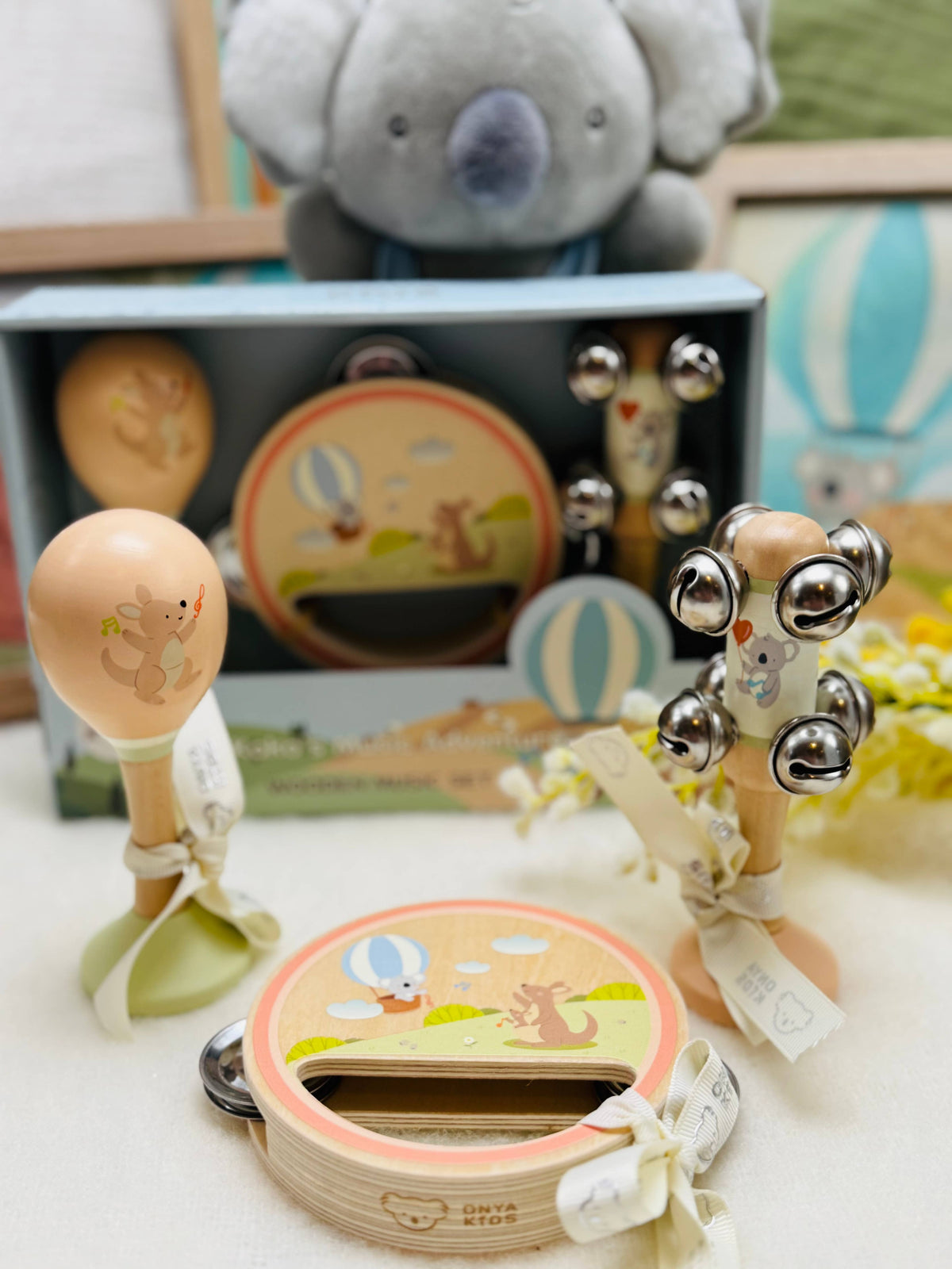 ToysLink - KoKo's Music Adventure Wooden Music 3 pcs Set (Koala & Kanga)