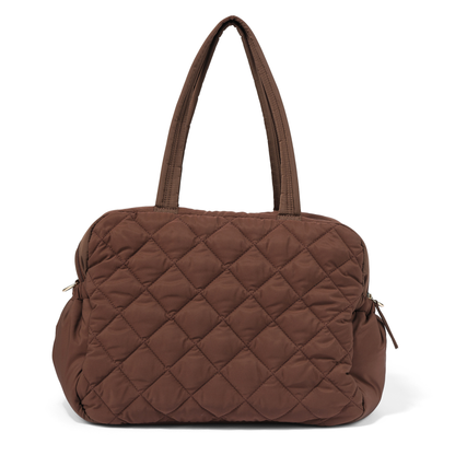OiOi - Carry All Nappy Bag - Puffy Chocolate Quilt
