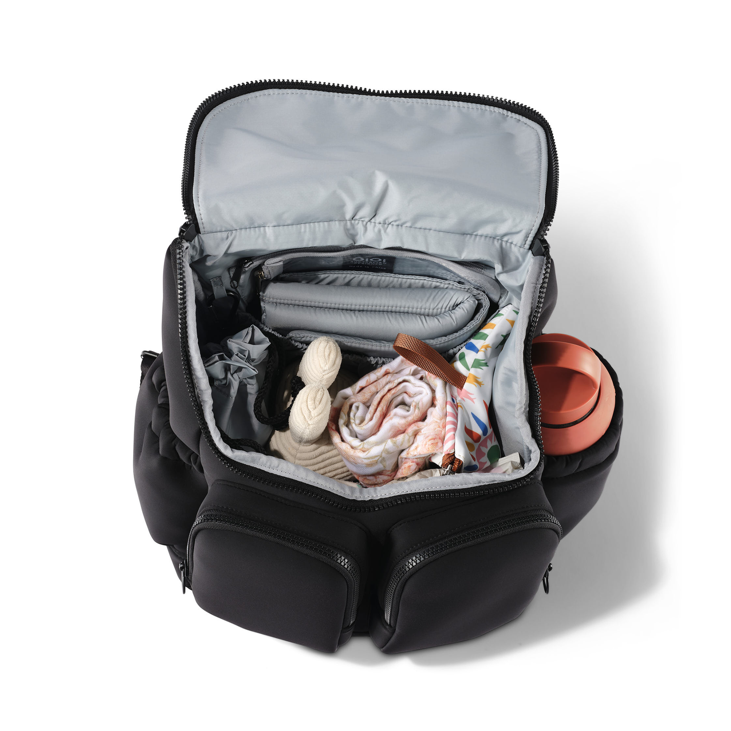 OiOi - Signature Nappy Backpack - Black Neoprene