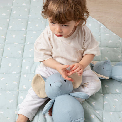 Living Textiles - Organic Jersey Quilted Cot Comforter - Goosey Goosey