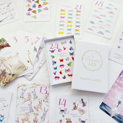 Adored Illustrations - The Enchanting 123 Flash Cards