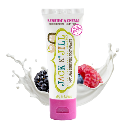 Jack N' Jill Kids - Jack N' Jill Natural Certified Toothpaste Berries & Cream 50g