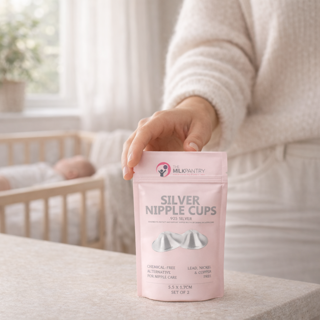 The Milk Pantry - Silver Nursing Cups