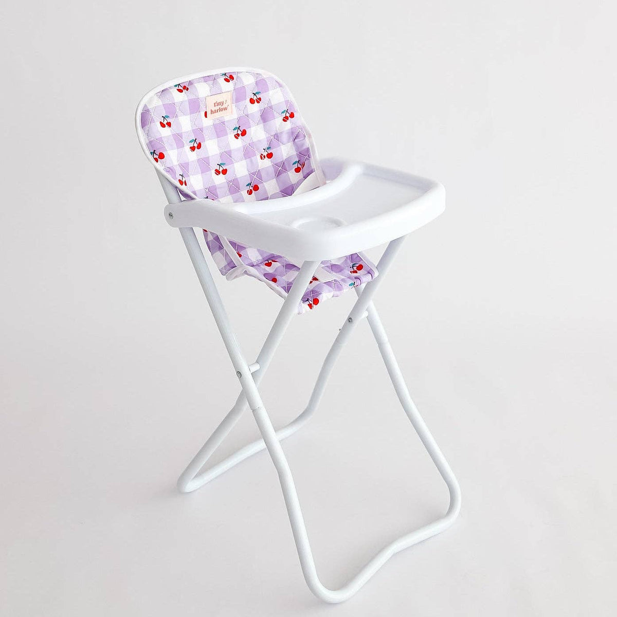 Tiny H - Tiny Harlow Doll Highchair - Cherry Gingham