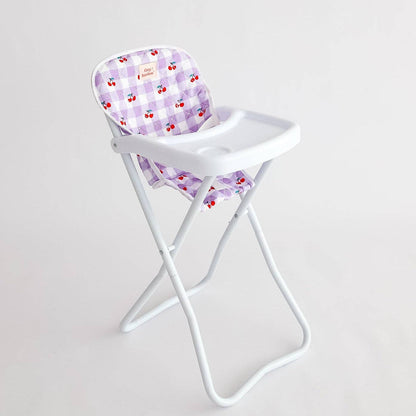 Tiny H - Tiny Harlow Doll Highchair - Cherry Gingham