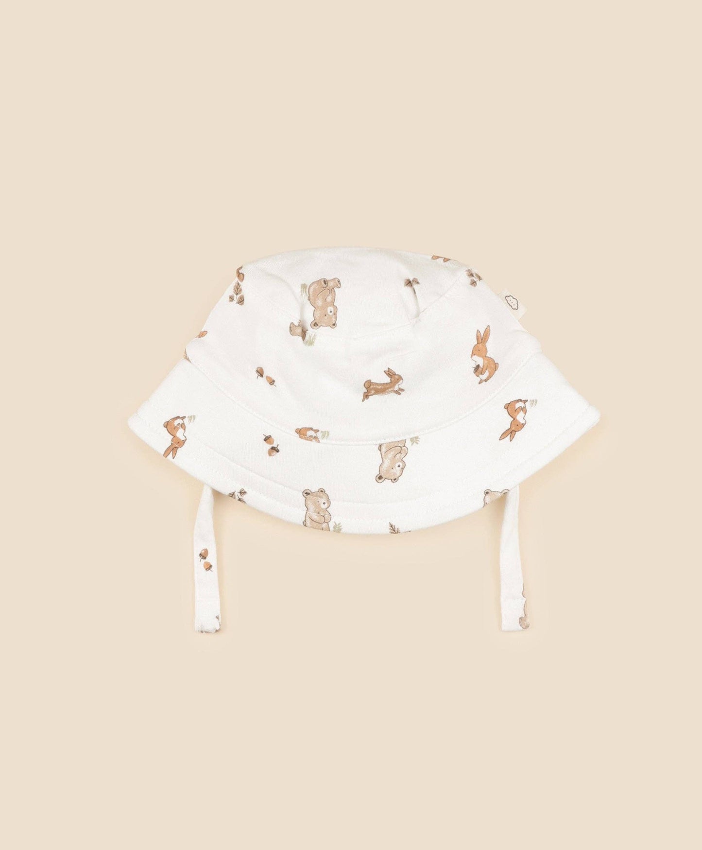 Lūmmi in Colour Babywear - Organic Cotton Bucket Sun Hat - Bear & Bunny