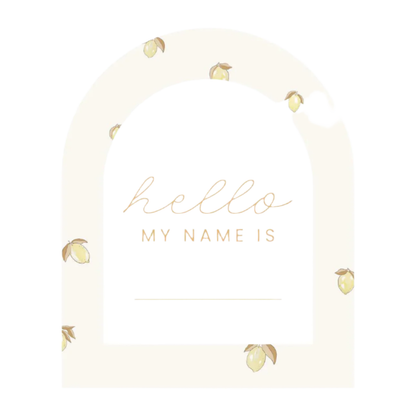 The Beige Collective - Baby Milestone Cards | Lemon & Creme