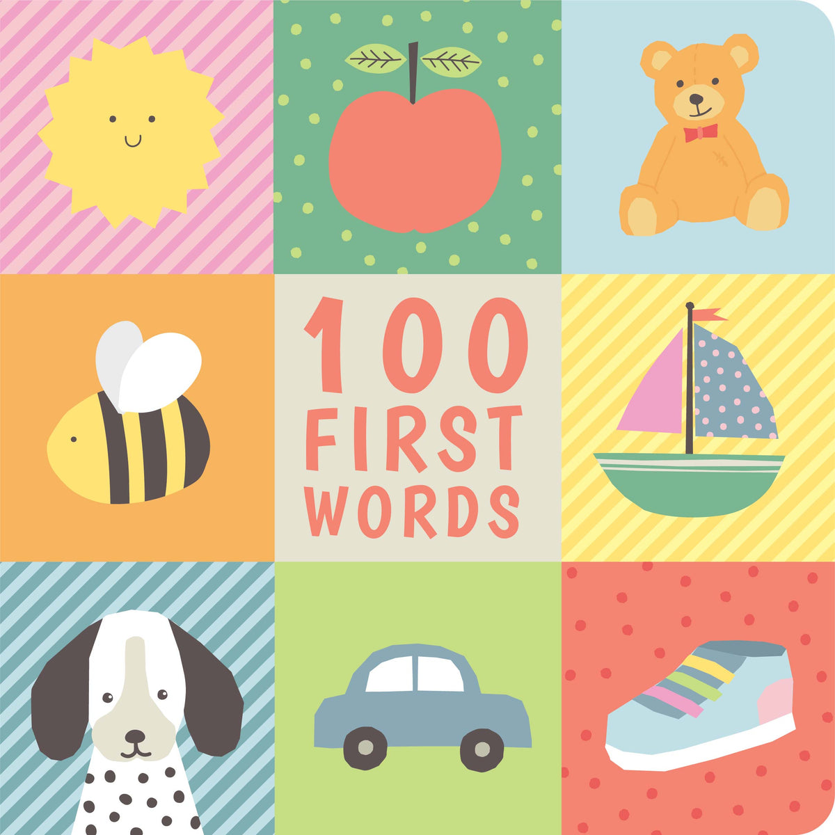 100 First Words padded cover