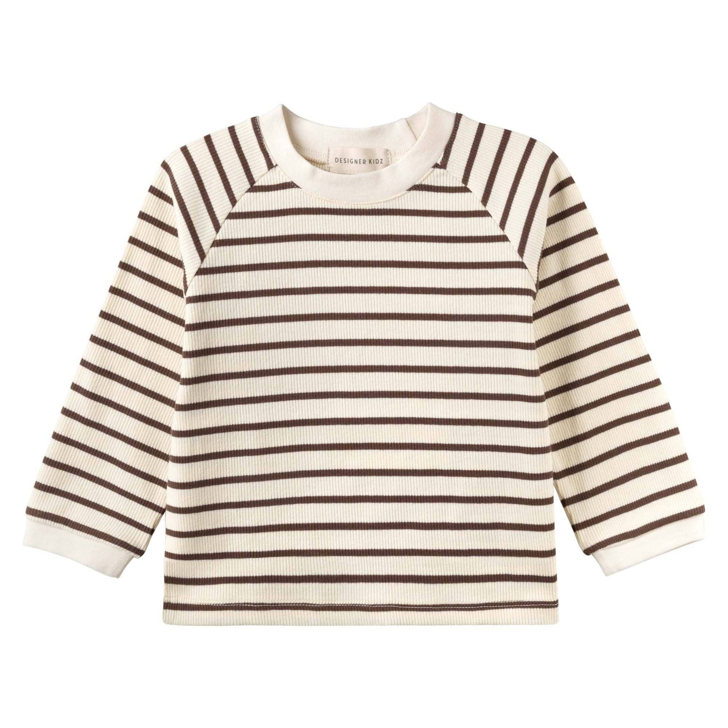 Designer Kidz - Jack Rib Stripe Top - Chestnut