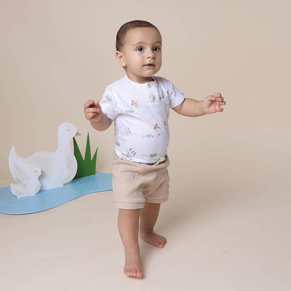Snuggle Hunny - Duck Pond Short Sleeve Organic Bodysuit