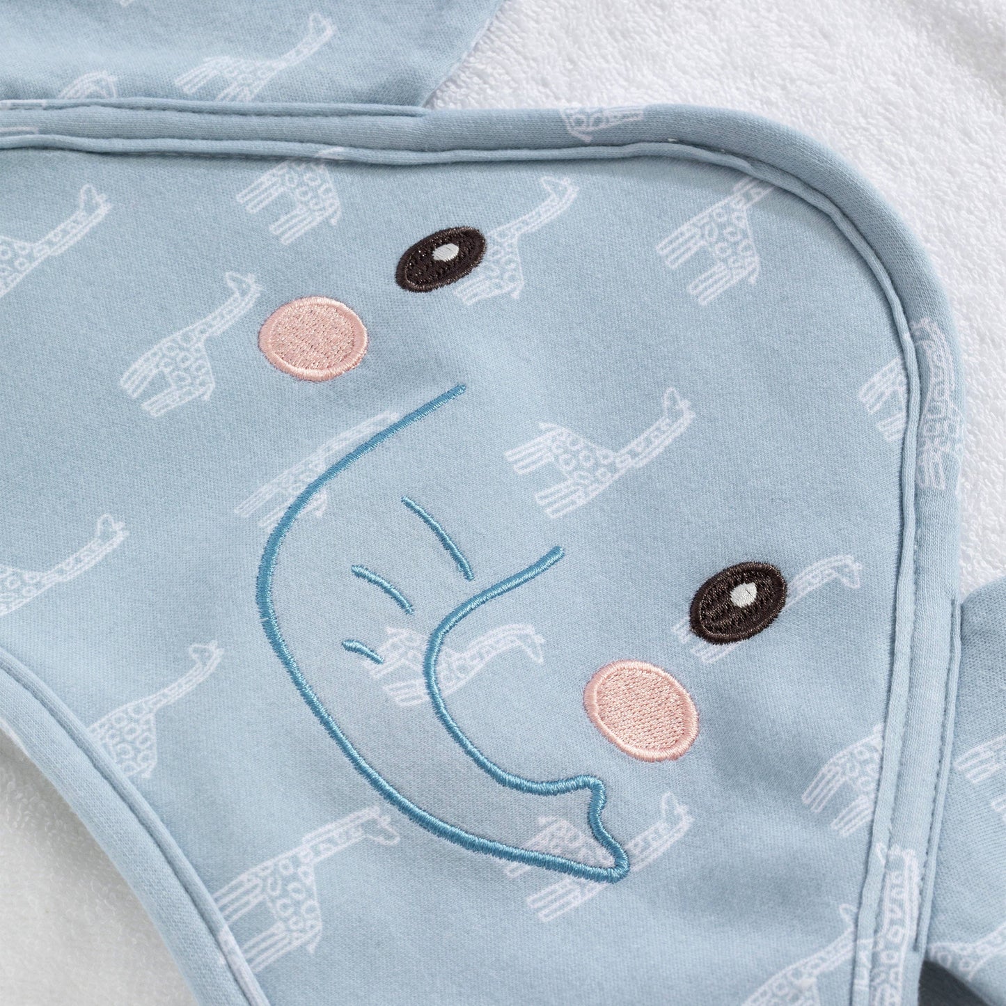 Living Textiles - Hooded Towel- Elephant - Wild Safari