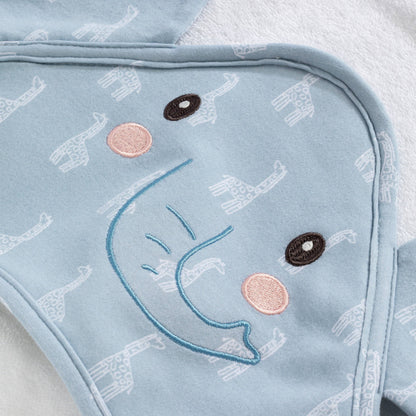 Living Textiles - Hooded Towel- Elephant - Wild Safari