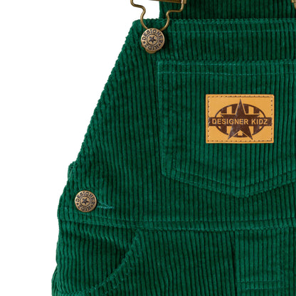 Designer Kidz - Charlie Cord Overalls - Juniper Green