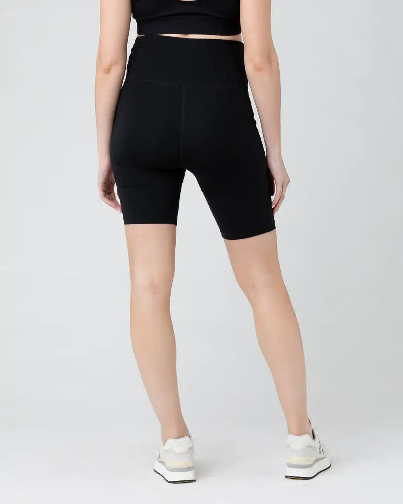 Ripe Maternity - Over Tummy Bike Short  Black