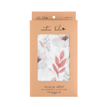 Emotion & Kids - Boho Floral Muslin Wrap/Swaddle