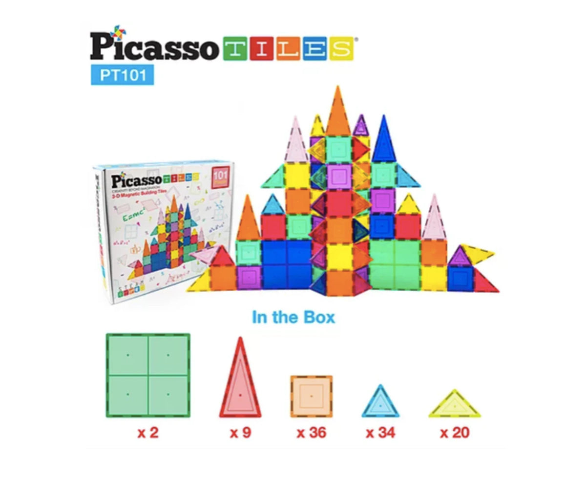 101 Pc Magnetic Tile - Picasso Tile