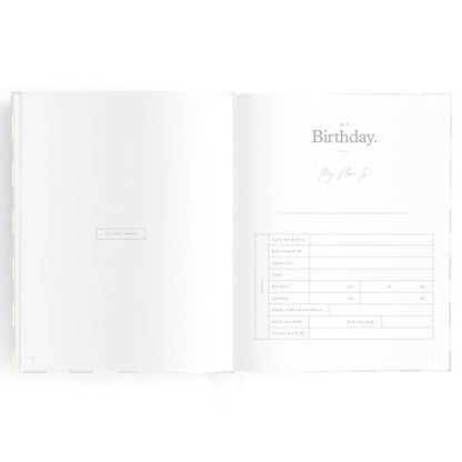 Fox & Fallow - Baby Book Blue Check