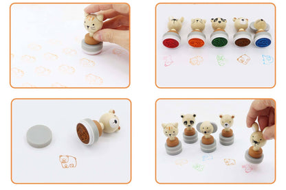 ToysLink - Wooden Animal Stamps