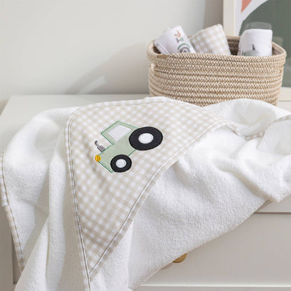 Living Textiles - 3 Pack Wash Cloths  - Tractor Ride