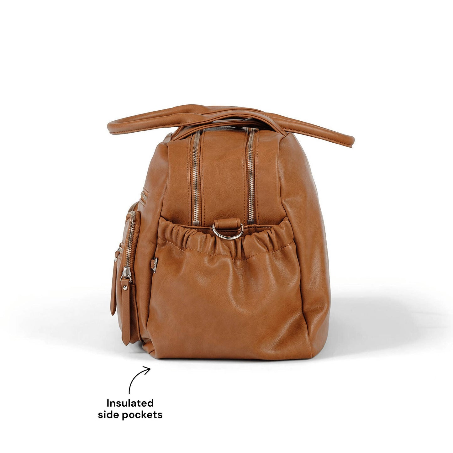 OiOi - Carry All Nappy Bag - Tan Vegan Leather