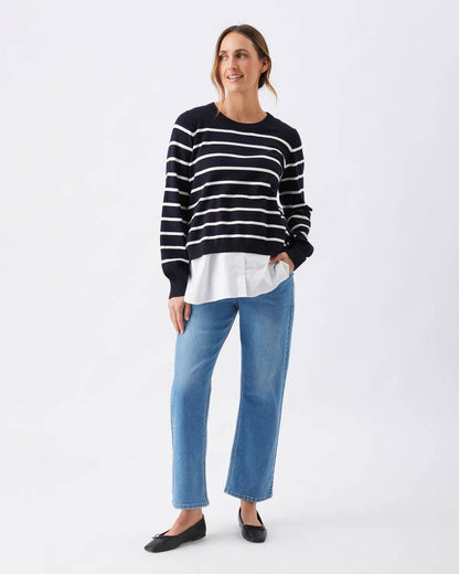 Ripe Maternity - Teddy Straight Jean Classic Blue
