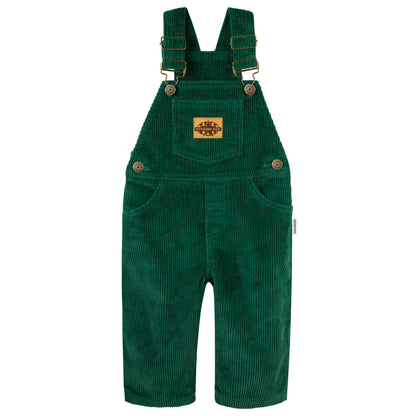 Designer Kidz - Charlie Cord Overalls - Juniper Green
