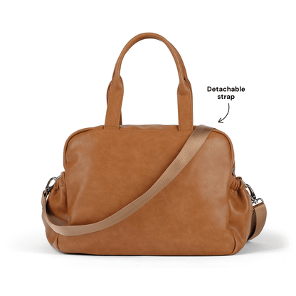OiOi - Carry All Nappy Bag - Tan Vegan Leather