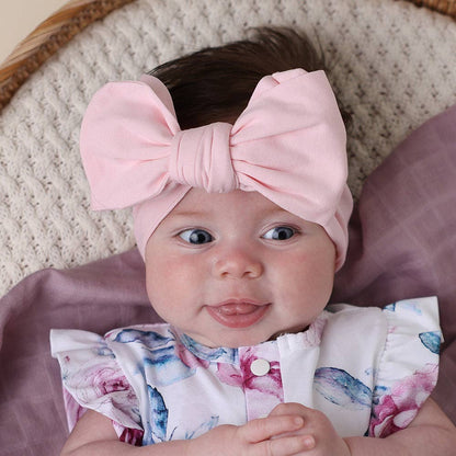 Snuggle Hunny - Baby Pink Organic Oversized Bow
