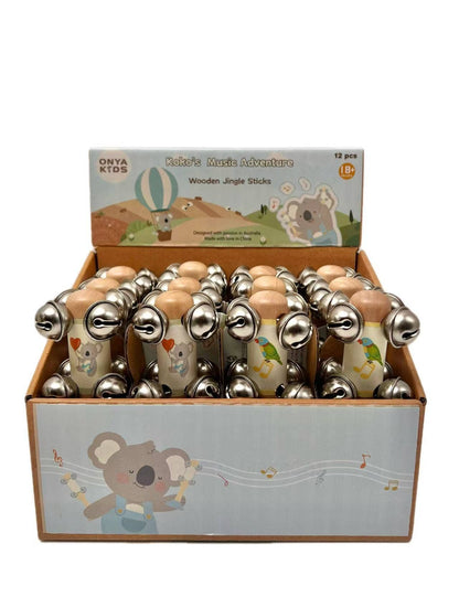 ToysLink - Onya Kids KoKo's Music Adventure Wooden Jingle Sticks
