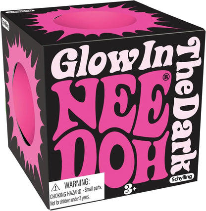 Schylling NeeDoh Glow In The Dark - multiple colours
