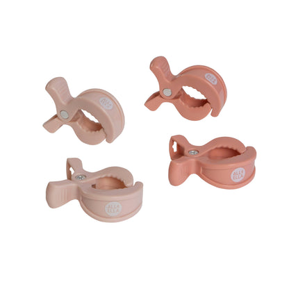 All4Ella - Pram Pegs 4pk - Cream/Peach