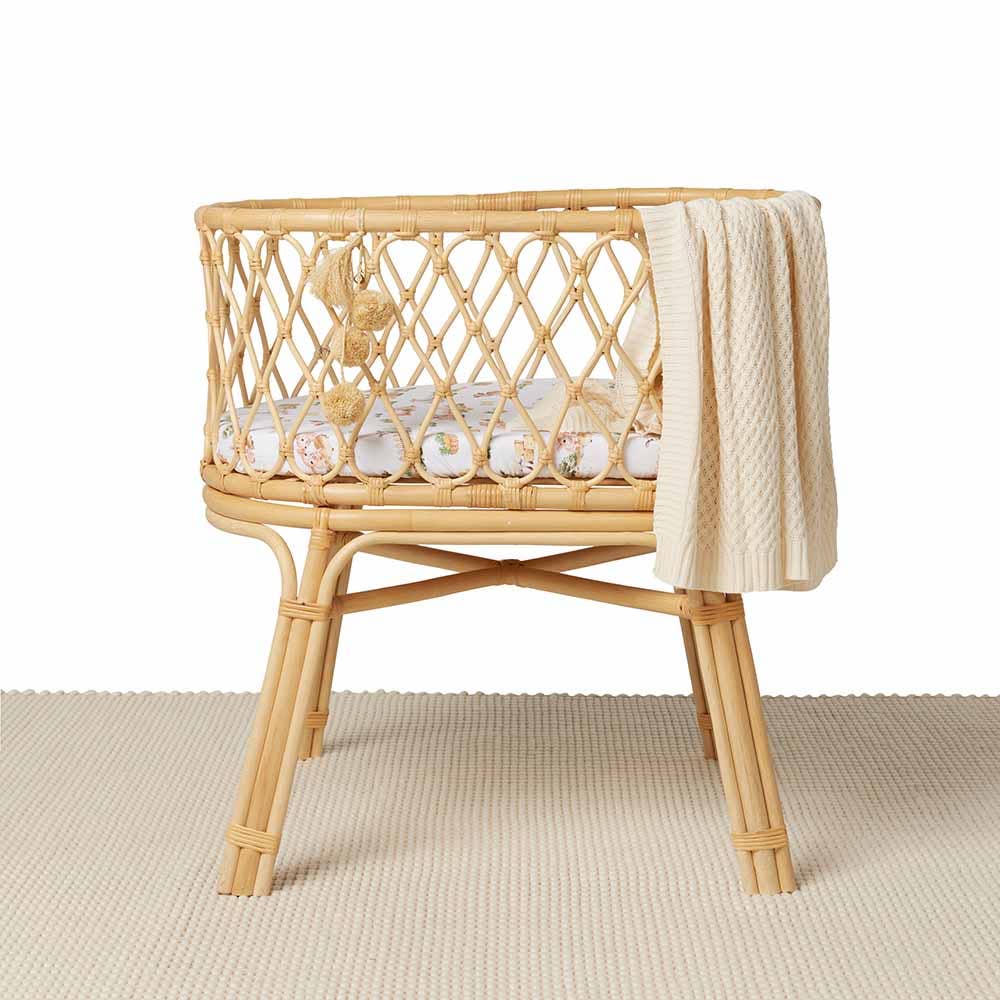 Snuggle Hunny - Farm Organic Bassinet Sheet / Change Pad Cover
